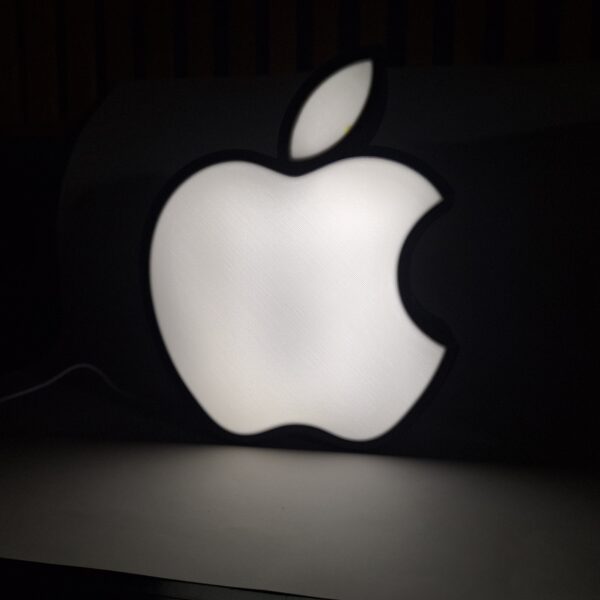 Apple logo wall mountable light